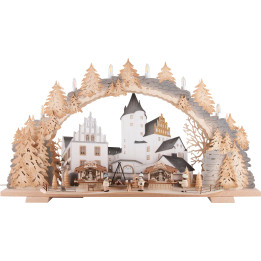 Schwibbogen Schlossweihnacht Schwarzenberg - 72x43 cm
