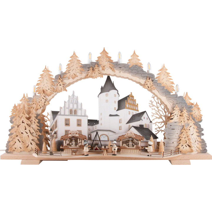 Schwibbogen Schlossweihnacht Schwarzenberg - 72x43 cm
