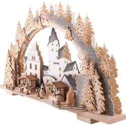 Candle Arch - Christmas Market at Schwarzenberg Castle - 72x43 cm / 28.3x16.9 inch