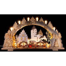 Candle Arch - Christmas Market at Schwarzenberg Castle - 72x43 cm / 28.3x16.9 inch