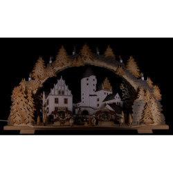 Candle Arch - Christmas Market at Schwarzenberg Castle - 72x43 cm / 28.3x16.9 inch