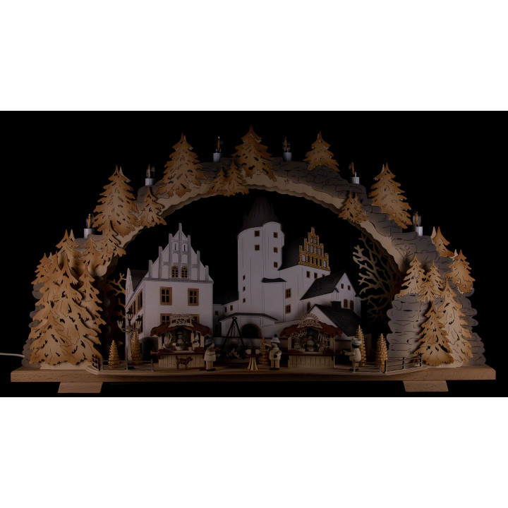 Schwibbogen Schlossweihnacht Schwarzenberg - 72x43 cm
