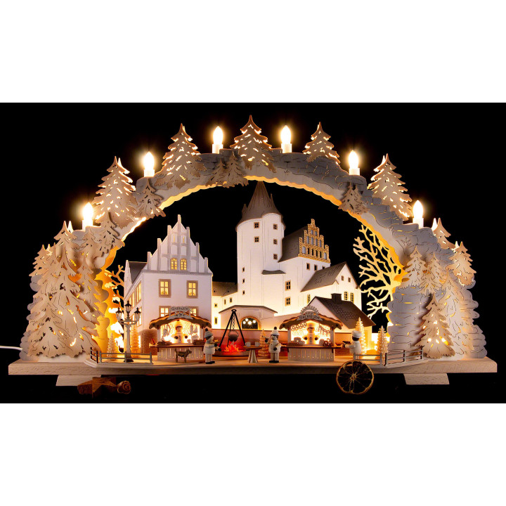 Schwibbogen Schlossweihnacht Schwarzenberg - 72x43 cm