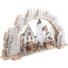 Schwibbogen Schlossweihnacht Schwarzenberg verschneit - 72x43 cm