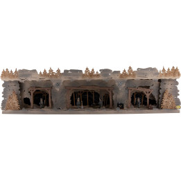 Illuminated Stand 'Mining and Miners' - 75x20x16 cm / 29.5x7.9x6.3 inch