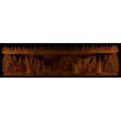 Schwibbogenerhöhung Winterwald - 76x18,5 cm