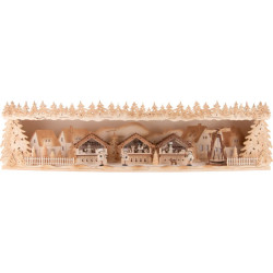 Schwibbogenerhöhung Weihnachtsmarkt - 75x20x15 cm