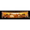 Illuminated Stand Christmas Idyll with Candle Arch - 75x20x15 cm / 29.5x7.9x5.9 inch