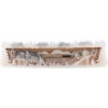 Illuminated Stand - Winter in the Ore Mountains with Snow - 76x20 cm / 29.9x7.9 inch