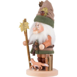 Smoker - Gnome with Fox - 34 cm / 13.4 inch