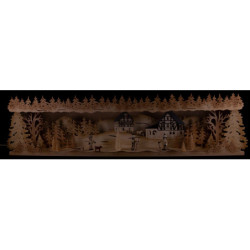 Schwibbogenerhöhung Winterkinder - 76x18,5 cm