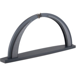 Schwibbogen modern wood anthrazit - ohne Bestückung - 56,5x25 cm