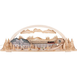 Candle Arch - Diorama Winterland Ore Mountains - 72x24 cm / 28.3x9.4 inch