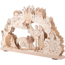 3D-Schwibbogen "Das singende, klingende Bäumchen" - 52x32 cm