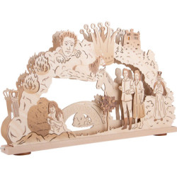 3D-Schwibbogen "Das singende, klingende Bäumchen" - 52x32 cm