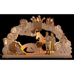 3D-Schwibbogen "Das singende, klingende Bäumchen" - 52x32 cm