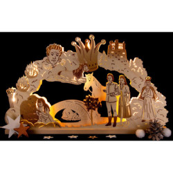 3D-Schwibbogen "Das singende, klingende Bäumchen" - 52x32 cm