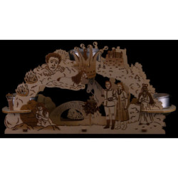 Schwibbogenleuchter "Das singende, klingende Bäumchen" - 24x11,5 cm