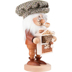 Räuchermännchen Wichtel Insektenfreund - 28 cm