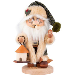 Räuchermännchen Wichtel Weihnachtsmann Vogelfütterung - 29,5 cm
