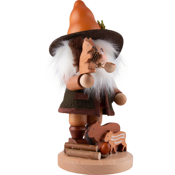 Räuchermännchen Wichtel Wildtierfreund - 33,5 cm