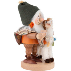 Räuchermännchen Wichtel Alpakafreund - 25,5 cm
