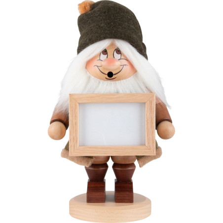 Smoker - Dwarf With Picture Frame - 29,5 cm / 11.6 inch