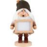 Smoker - Dwarf With Picture Frame - 29,5 cm / 11.6 inch