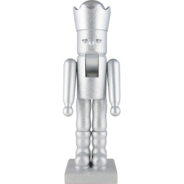 Nussknacker Glimmer König silber - 48,5 cm