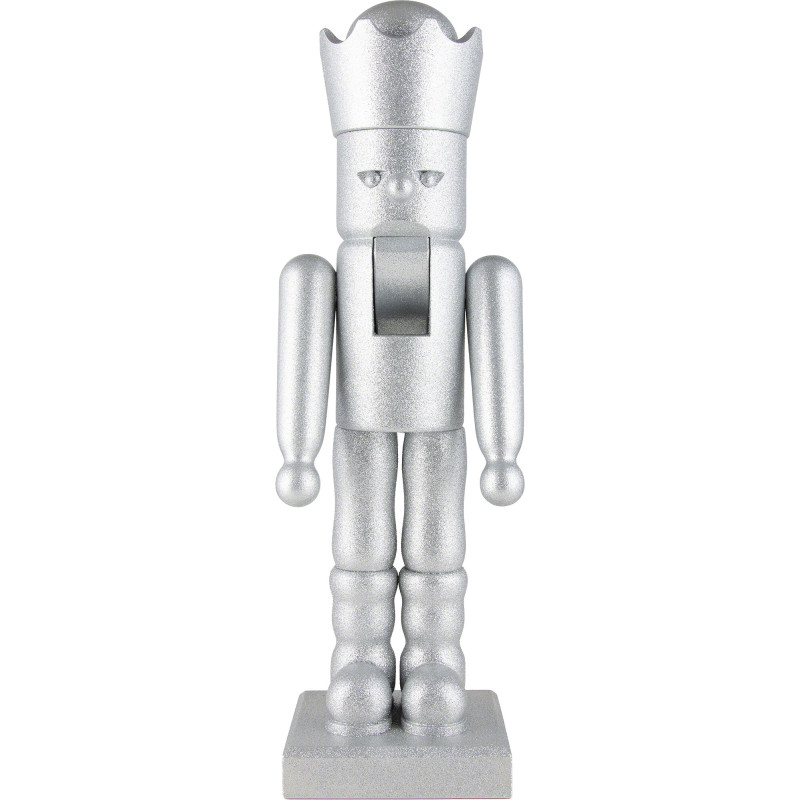 Nussknacker Glimmer König silber - 48,5 cm