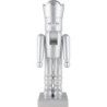 Nussknacker Glimmer König silber - 48,5 cm