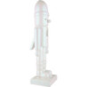 Nussknacker Glimmer Weihnachtsmann weiß - 49,5 cm