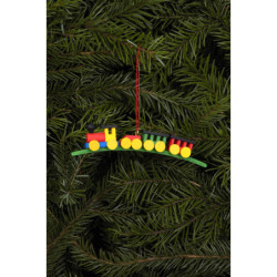 Tree Ornament - Mini-Train - 10,5x2,1 cm / 4.1x0.8 inch