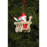 Christbaumschmuck Nikolaus im Wägele - 5,4x4,7 cm