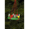 Tree Ornament - Advent Wreath - 4,3x1,9 cm / 1.7x0.7 inch