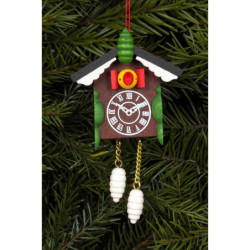 Christbaumschmuck Kuckucksuhr - 5,7x8,8 cm