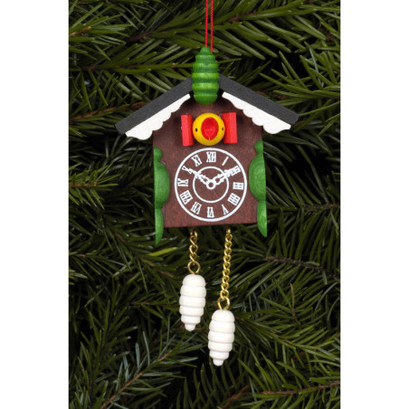 Christbaumschmuck Kuckucksuhr - 5,7x8,8 cm