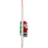 Tree Ornament - Snowflake Santa with Reindeer - 9,0x9,0 cm / 3.5x3.5 inch
