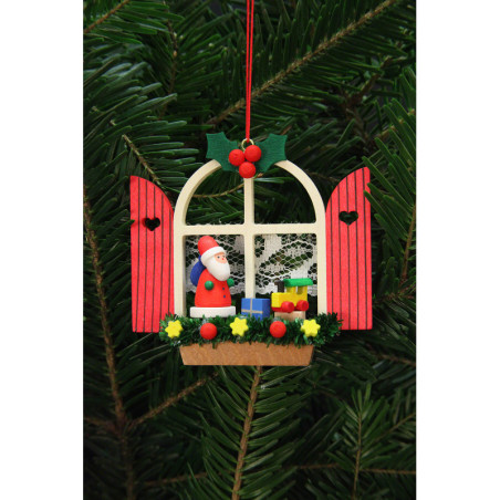 Tree Ornament - Advent Window with Niko - 7,6x7,0 cm / 3x3 inch