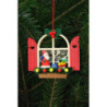 Christbaumschmuck Adventsfenster mit Niko - 7,6x7,0 cm