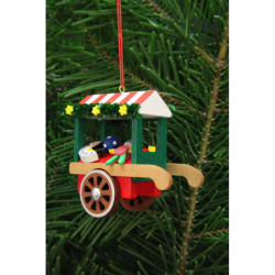 Christbaumschmuck Marktwagen mit Spielzeug - 7,1 cm