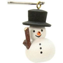 Christbaumschmuck Schneemann - 1,1x3,0 cm