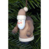 Christbaumschmuck Weihnachtsmann natur - 2,5x5,0 cm