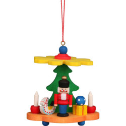 Christbaumschmuck Pyramide mit Nussknacker - 7,5 cm