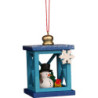 Christbaumschmuck Weihnachtslaterne mit Schneemann - 6,8 cm