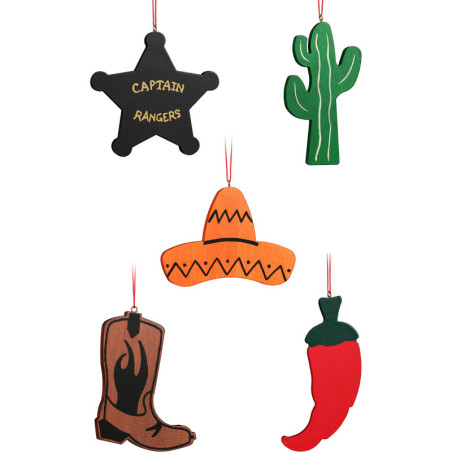 Tree Ornament - Texas Assortment - 9,5 cm / 3.7 inch