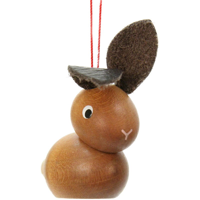 Osterschmuck Lederohrenhase gross - 5,9 cm