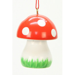 Christbaumschmuck Pilz - 2,6x3,6 cm