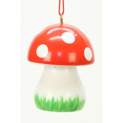 Christbaumschmuck Pilz - 2,6x3,6 cm