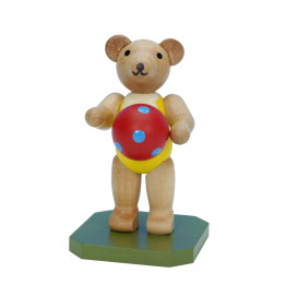 Toy Bear with Ball - 6,5 cm / 3 inch